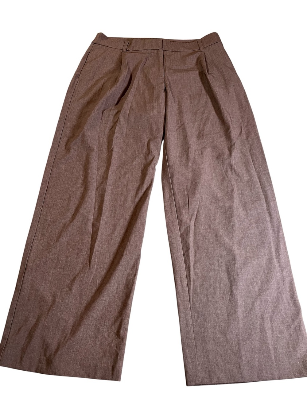 Dynamite Wide Leg Brown Pleated Trousers
Size 12
Lightweight. Business